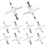 100 pices chevilles pour plaque de pltre, chevilles avec vis pour plaques de pltre, fixations murales ...