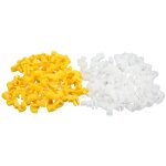 100 pi�ces clip de tige de verrouillage de porte fixation de moulage 69293 - 12030 gauche droite jaune ...