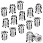 100 pièces écrou hexagonal en bois à insert fileté m6 x 15 mm insérer un klb 100 pièces écrou hexagonal en bois à insert fileté m6 x 15 mm insérer un klb