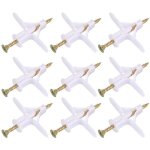 [jamais utilis�] 100 pi�ces fixations pour plaques de pl�tre (50 chevilles, 50 vis), chevilles et vis ...
