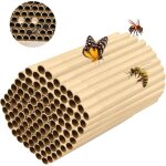 100 pi�ces hotel a insectes kit maison d'abeille 15 cm longueur, tubes de nidification en carton, aide ...