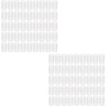 100 pi�ces housse de protection silicone rc120 pour cadre de v�lo de montagne, manchon transparent pour ...