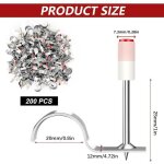 100 pi�ces mini clous, rivet, cloueur beton, loutil parfait pour mini pistolet � clous manuel, pour murale ...