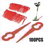100 pi�ces pa6 lames de rechange en plastique tete de debroussailleuse pour bosch art26li, art26 accutrim ...