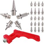 100 pi�ces pointe athl�tisme, acier inoxydable pointes de rechange pour l'athl�tisme avec cl�, pour chaussures ...