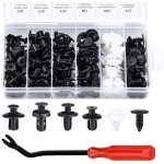 100 pi�ces rivet clips plastique clips d'aile en plastique universels clips voiture attaches de pare ...