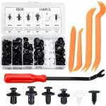 100 pi�ces rivet clips plastique rivets plastiques fixation de protection avec multi formes et tailles ...