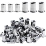 [jamais utilis�] 100 pi�ces rivet ecrou m6 m8, �crous � rivets en acier inox, t�te plate ecrou insert ...