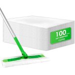 100 pi�ces tampons de chiffons de balayage secs jetables compatibles avec swiffer sweeper, recharges ...