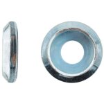 100 rondelles cuvette pour vis t�te frais�e m10 mm - zingu� blanc - d - work