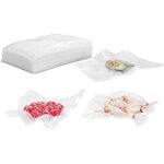 100 sacs sous vide alimentaire, sachet film congelation mise poche vide 15cm x 25cm pour machine vide ...