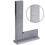 100 x 70mm equerre menuisier 90, equerre  chapeau en acier avec base et chelle din 875, avec arrt ...