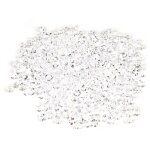 1000 confettis transparents de 6 mm pour mariage, f�te, strass scintillants en plastique (blanc)