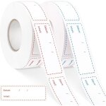 1000 �tiquettes autocollantes pour cong�lateur, 75 x 25 mm, amovibles et imperm�ables, pour contenants ...