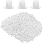 1000 pi�ces blanc 5mm cache vis blanc, cache trou meuble, cache trou mur, cache trou - robe charni�re ...