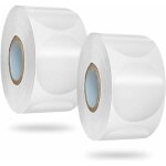 1000 pi�ces �tiquette de sceau transparent 1pouces autocollants enveloppe ronde �tiquettes autocollants ...