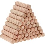 1000 pi�ces goujons chevilles en bois dur tourillons en h�tre pour projets d'artisanat de meubles et ...