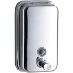 1000ml distributeur de savon liquide mural pour salle de bains et cuisine, acier inoxydable poli