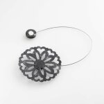 Douceur d'intérieur - 1 embrasse aimantee emmy noir argent Douceur d'intérieur - 1 embrasse aimantee emmy noir argent