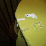 Douceur d'int�rieur - 4 pinces blanches pour nappe 4. 6 x 4. 3 cm