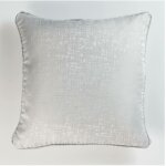Douceur d'intrieur - coussin passepoil adamo jacquard gris 60 x 60 cm