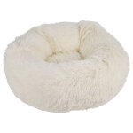 Coussin rond fluffy ecru
