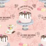 Douceur d'int�rieur - nappe toile cir�e au m�tre cheese cake rose