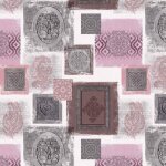 Nappe toile cir�e au m�tre galante rose