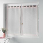 Douceur d'intérieur - paire de rideaux voile 60 x 90 cm zazy rose Douceur d'intérieur - paire de rideaux voile 60 x 90 cm zazy rose