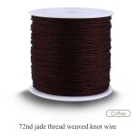 100m fil de macram� nylon 0. 8mm cordon queue de rat pour bracelets shamballa et d�corations caf�