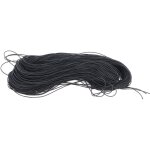 100m rond lastique bande tiquette corde bricolage bracelet perles cordon ligne accessoires noir