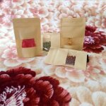 100pcs 9 14cm pochette sac sachets zip en papier kraft � fen�tre mini paquet biod�gradable enveloppe ...