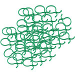100pcs attaches de soutien pour plantes - fixations de vigne pour fleurs et l�gumes - serrures en plastique ...