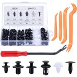 100pcs car clips, plastic rivets, 6 popular sizes of car body fixed clip bumpers, and replacement parts ...