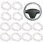 100pcs housse de volant transparente universelle couverture de protection �lastique �tanche en plastique ...
