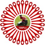 Promotion 100pcs lames en plastique de rechange pour coupe bordure lame de tondeuse � gazon lames pour ...