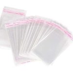 100pcs petit sac bonbon transparent plastique pochette sachets cellophane auto - adh�sifs sachet d?emballage ...