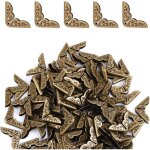 100pcs protecteurs de coin de livre m�tal, vintage couvre - coins de livre d�coratif protecteur de bord ...