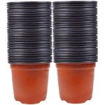 100pcs semences pots nursery plantes en plastique petits pots de fleurs pot nursery pots en plastique ...