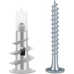 100pcs vis et chevilles mtal, cheville pour plaques de pltre, chevilles auto foreuses, cheville placo ...