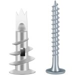 100pcs vis et chevilles mtal, cheville pour plaques de pltre, chevilles auto foreuses, cheville placo ...