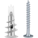 100pcs vis et chevilles m�tal, cheville pour plaques de pl�tre, chevilles auto foreuses, cheville placo ...