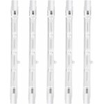 [jamais utilis�] 100w 118mm r7s dimmable ampoule halog�ne crayon blanc chaud 2800k r7s lin�aire 1500lm ...