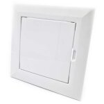 Vents - 100x100mm trappe de visite plastique abs blanc � charni�re