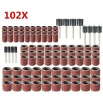 102 pi�ces caoutchouc tambour de pon�age avec bo�te gratuite, comprenant 90 pi�ces bandes de pon�age ...