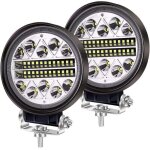 102w led travail lumi�re offroad conduite antibrouillards, 2pcs rondes led pods spot flood combo lights ...