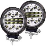 102w led travail lumi�re offroad conduite antibrouillards, 2pcs rondes led pods spot flood combo lights ...