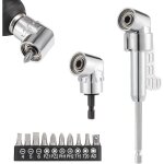 105� 1 / 4 pouce adaptateur pour perceuse � angle droit, renvoi d'angle visseuse kit, 105� tournevis ...