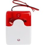 105 db sirene de stroboscopique filaire alarme filaire clignotant sirene systeme de securite a la maison ...