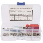 105 pi�ces ensemble en acier inoxydable fil vis manchon filetage r�paration kit d'insertion ensemble ...